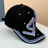 New Spring and Summer Diamond-set Casual Face Small Baseball Cap Women's Fashion Cap with Diamond