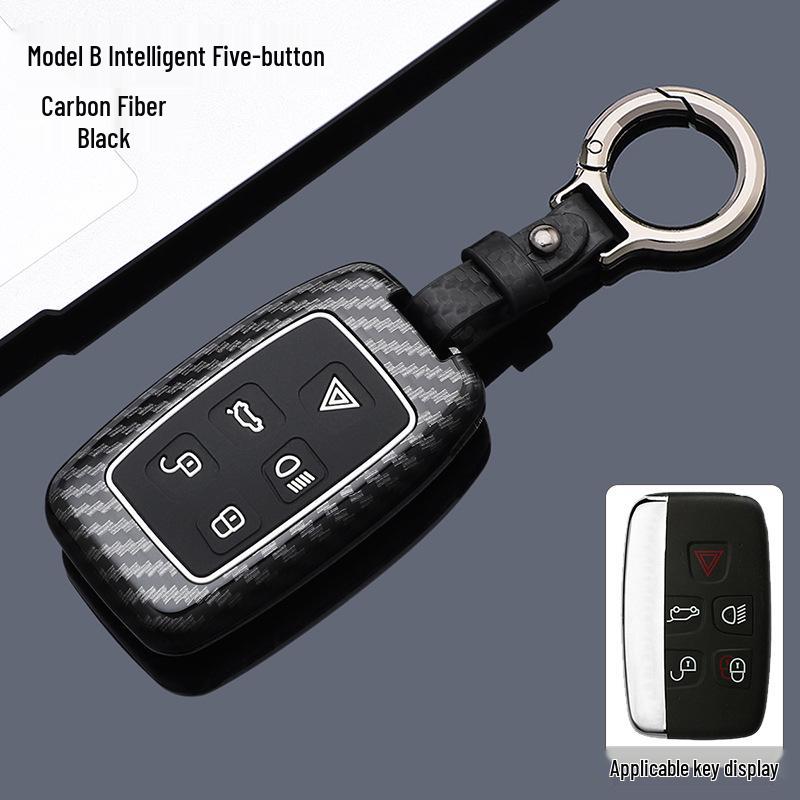 Premium Carbon Fiber Key Case for Jaguar XFL/XEL/XJL/EPACE/FPACE