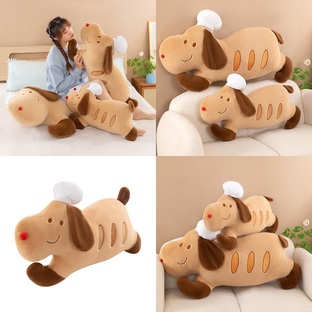 Chef Law Stick Dog Cuddle Pillow With Short Plush Cover For Nursery Gift Room