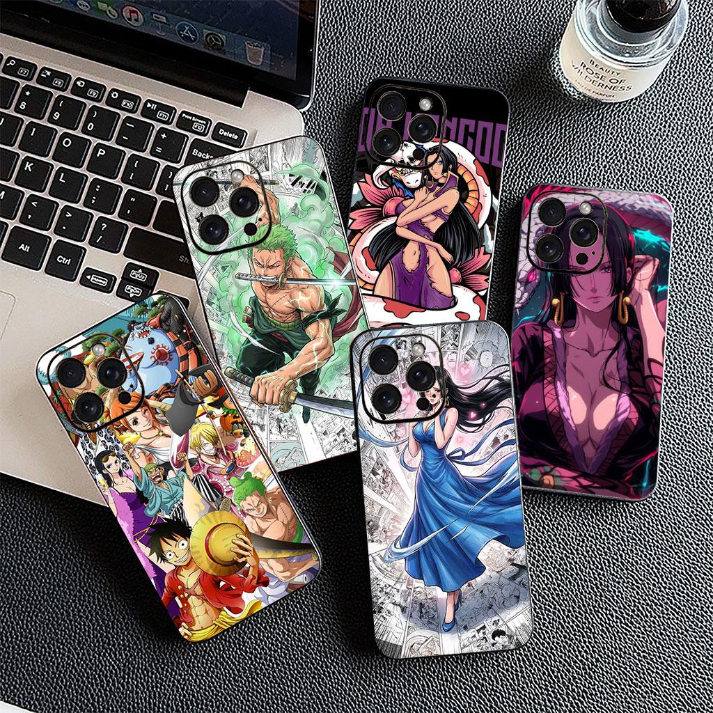 Luffy Boa Hancock Zoro One Pieces Casing Phone Cover for Apple iPhone 16 15 14 11 Pro Max 7 8 Plus SE2 SE3 SE 2022 2020 Case