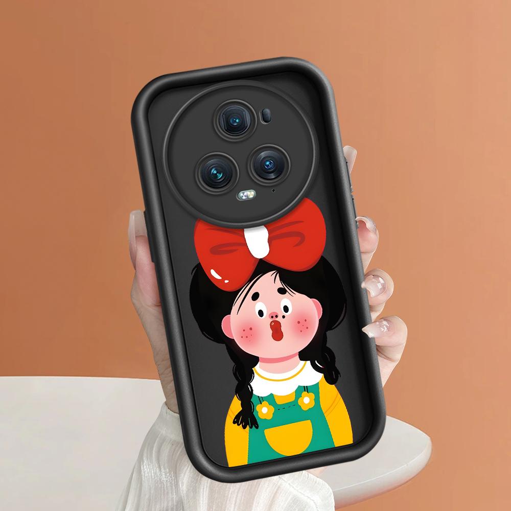 Soft Silicone Square Ladder Printing Pattern Phone Casing Full Cover Camera Shockproof Protection Rubber Case for Huawei Honor