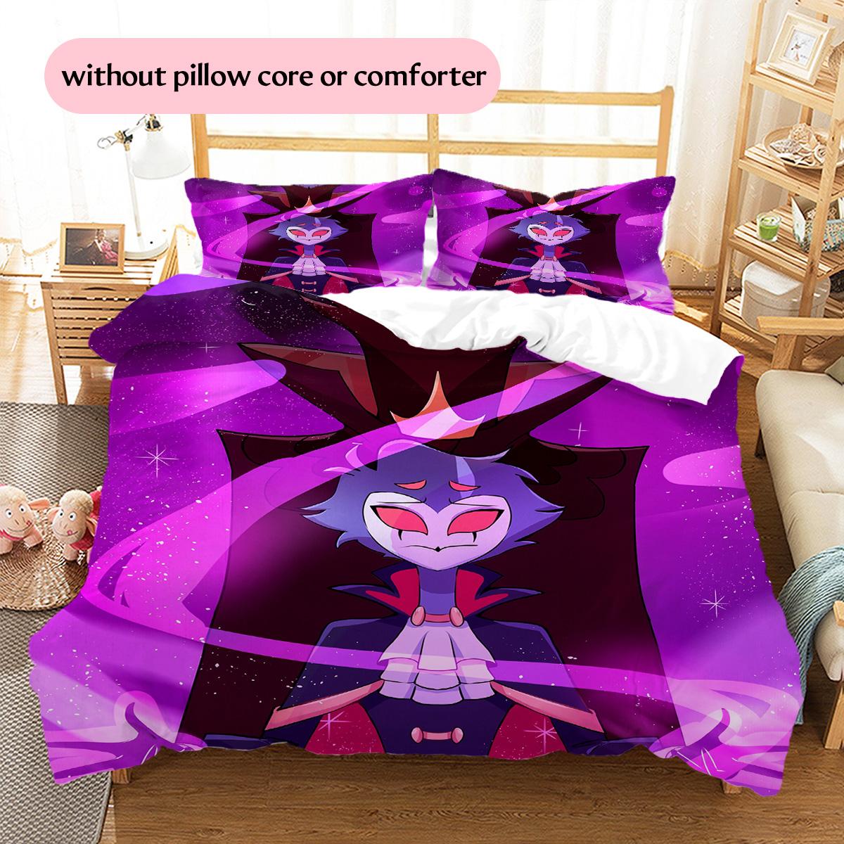 

Helluva Boss Pattern Bedding Quilt Set Home Decoration Gift (1 * duvet cover + 2 * pillowcase without core) 135x200cm