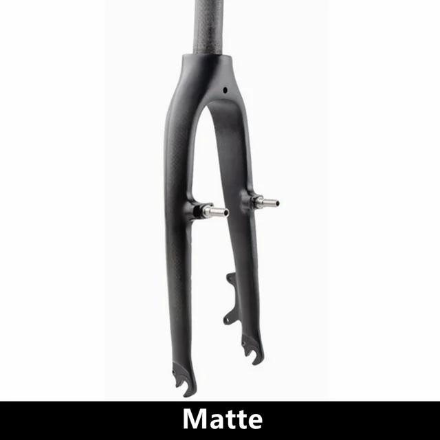 Gabeln für Fahrrad Gabeln 3K Carbon Gabeln 20 Zoll Für Faltrad BMX Kinder Rennrad Gabelstützen Scheibenbremse/V-Brake/C-Brake