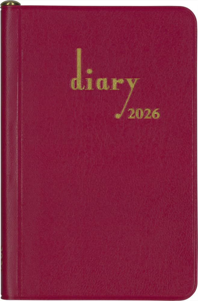 Hakubunkan 2026 Еженедельный горизонтальный карманный дневник Rouge 206 Январь №. (Начинается в 2026 году)