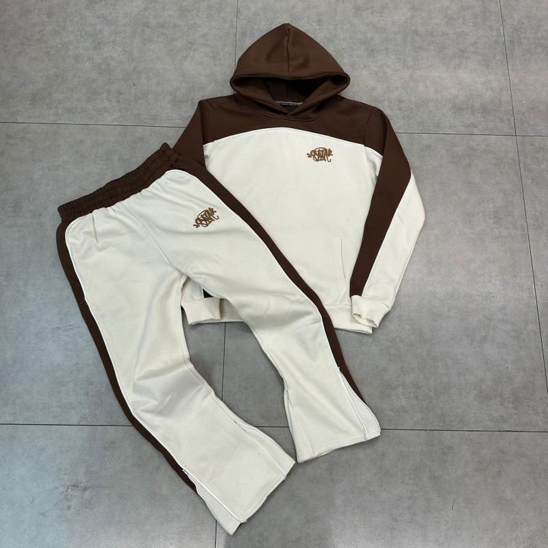 Streetwear Hooded Sweatshirt Set Loose Fit Embroidery Winter Casual Top Youth