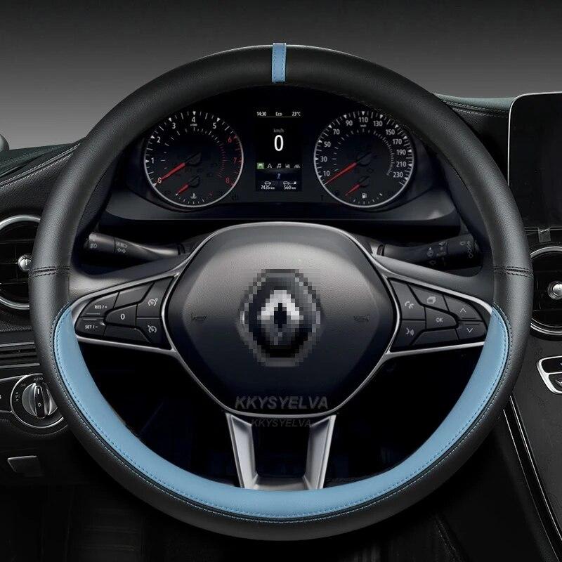 Car Steering Wheel Cover For Scenic Clio Laguna 2 3 4 5 Kangoo Fluence Megane Trafic Talisman Twingo Kaptur Accessories