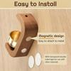 1PC Magnetic doorbell with adhesive backing; brass wind chime set, easy to install, durable and stylish festive home entrance decoration.