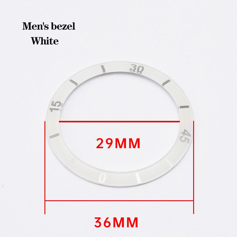 ONEFor Ceramic Case Dial Digital Bezel Men's Women's Black White Watch AccessoriesMN