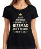 HAVE YOURSELF A SIGMA RIZZMAS SKIBIDI Lustig Weihnachten Neujahr Damen T-Shirt