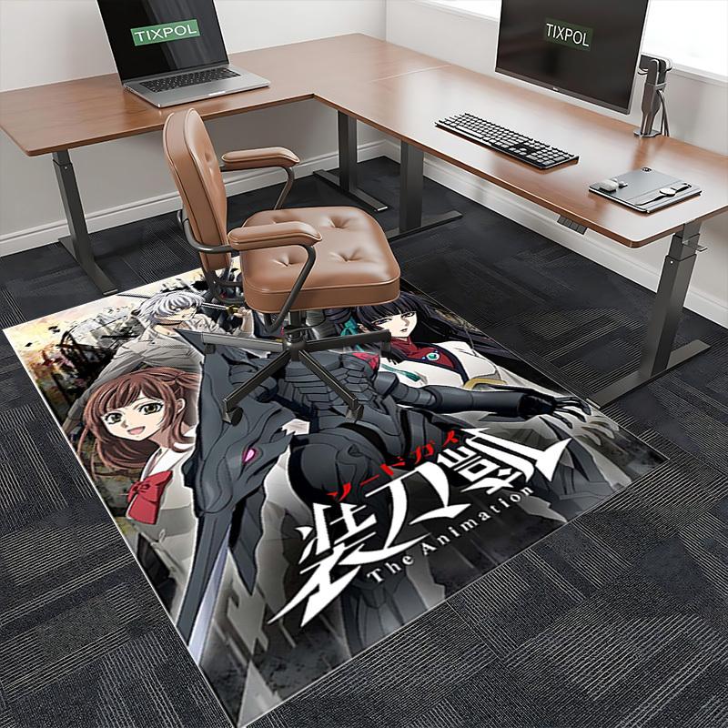 1 Stück Sword Art Online: Asuna & Kirito Anime Stuhlmatte - Rutschfeste Büromatte für Schreibtisch, Gaming-Zimmer-Dekoration, Saisonale Geschenkidee.U097