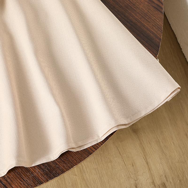 Dívčí set Dětské oblečení Podzimní Nové Sladké Kulatý výstřih Dlouhý rukáv Bunda a Dlouhá sukně Oblek pro dívky