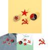 Vintage Cccp Soviet Communist Pin Cartoon Character Alloy Brooch Metal Accessory