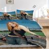Y2K Fashion Style Print 3Pcs Bedding Set,Duvet Cover with 2 Bedro,Pillowcase Home Birthday Gift
