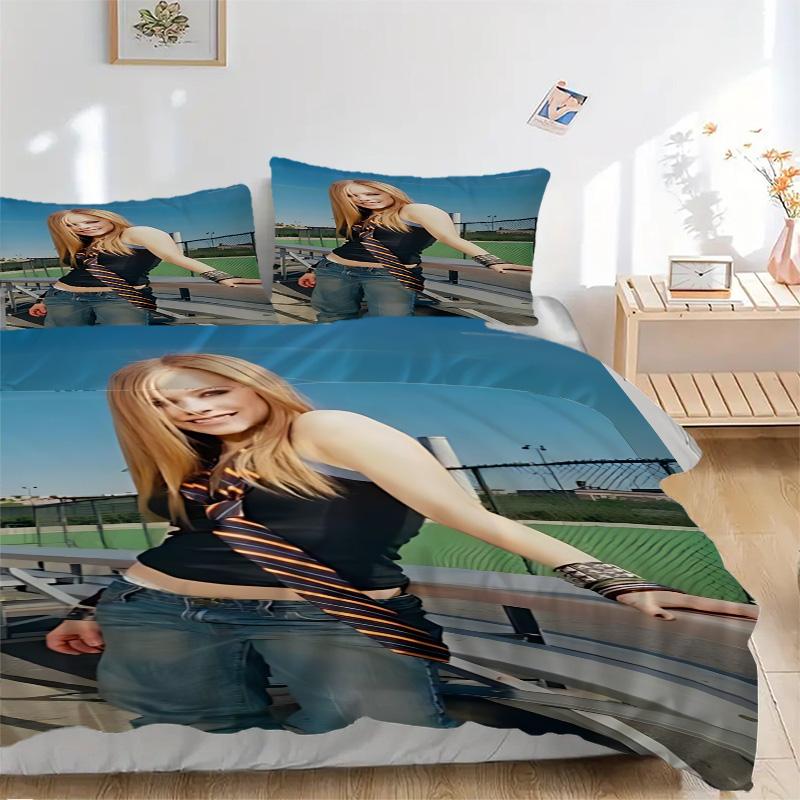 Y2K Fashion Style Print 3Pcs Bedding Set,Duvet Cover with 2 Bedro,Pillowcase Home Birthday Gift