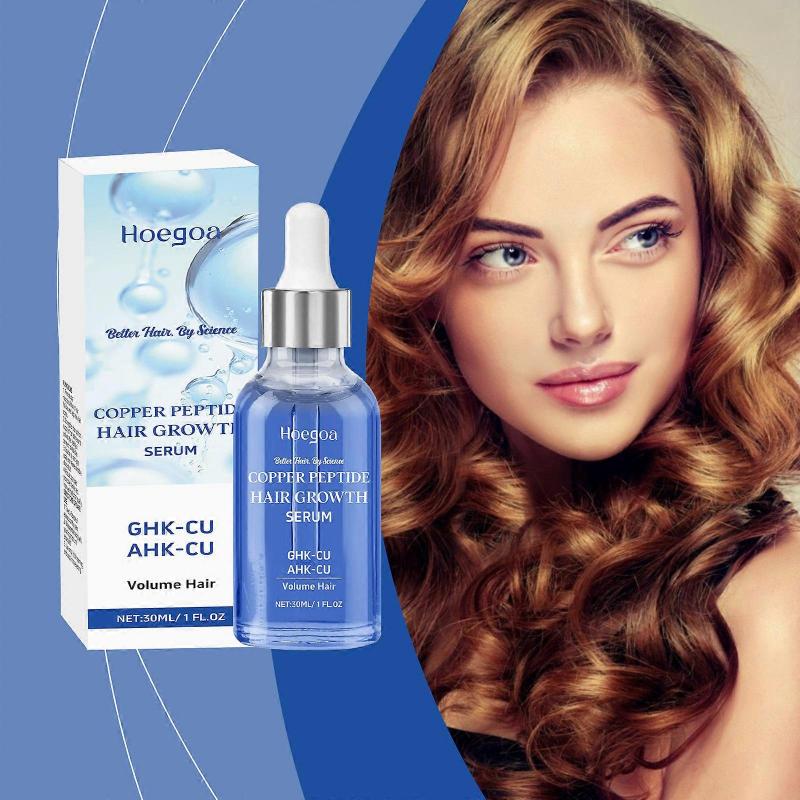Hoegoa Copper Peptide Hair Growth Serum – 10% GHK-CU 5% AHK-CU, Stimulates Follicles & Improves Scalp Health