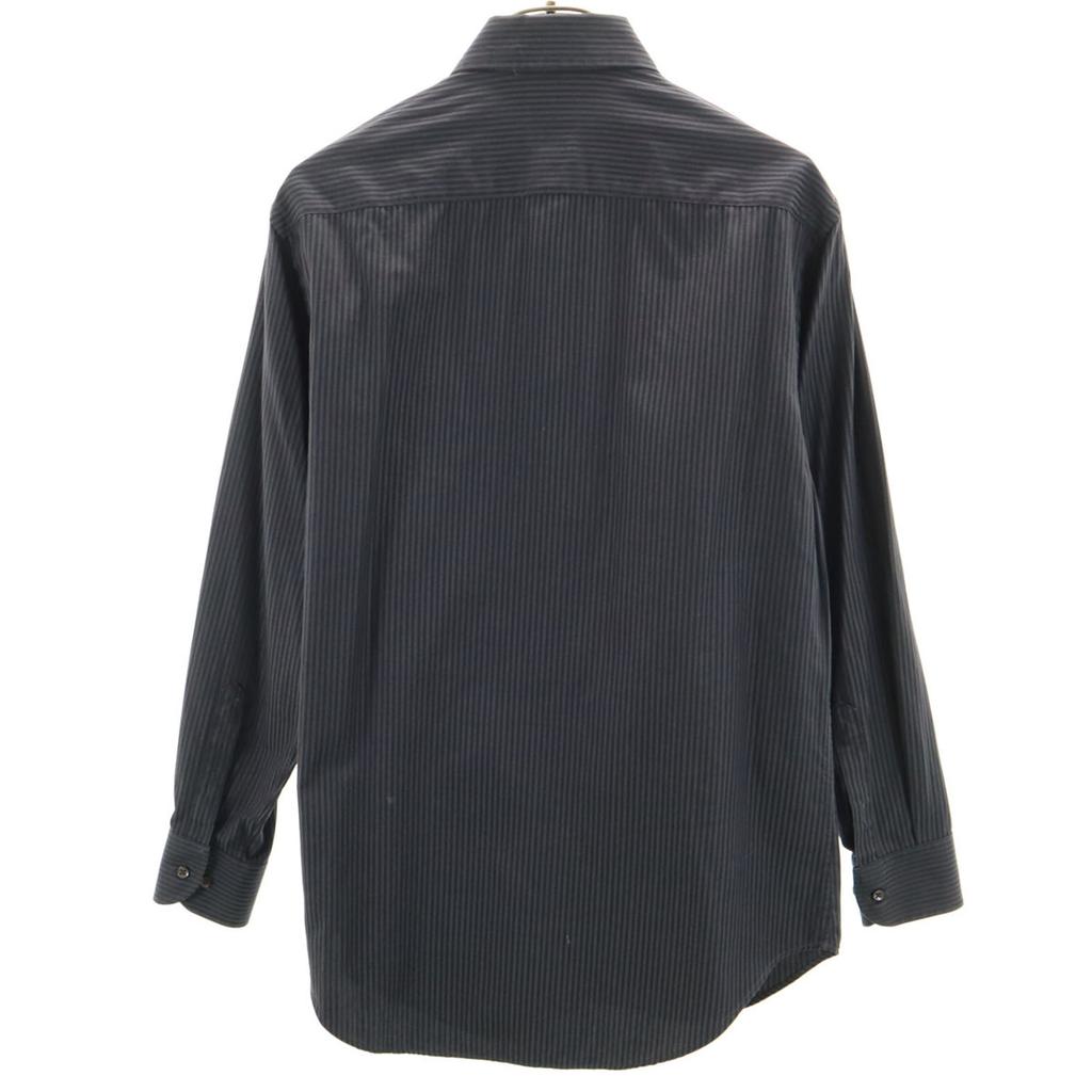Armani Collezioni Striped Pattern Long Sleeve Cotton Shirt 39 Men's Used