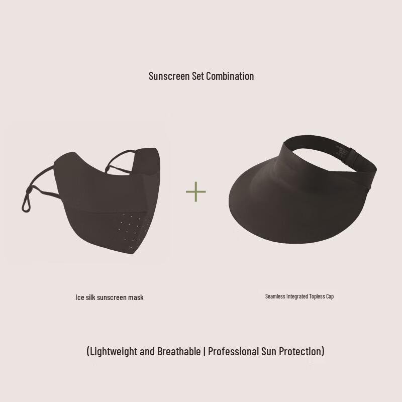 Ice Silk Sun Protection Hat & Mask Set