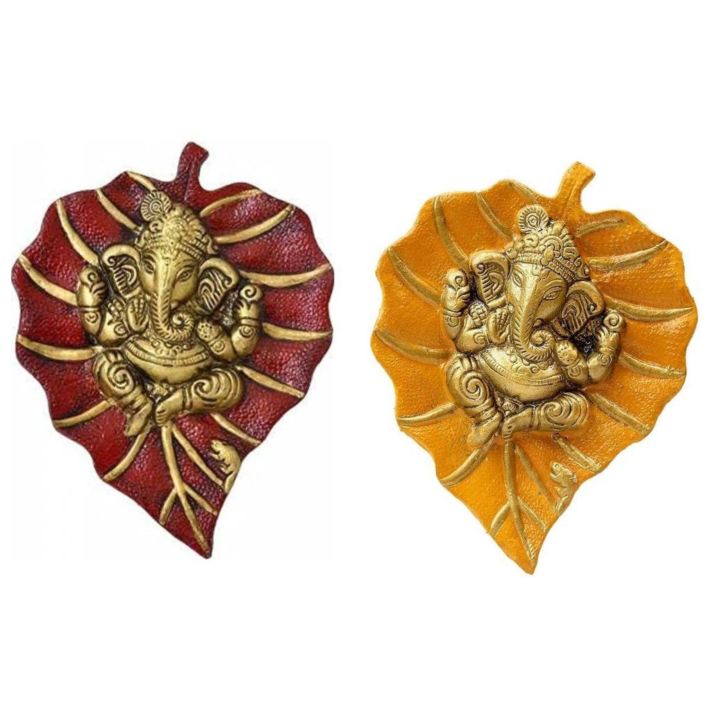 Patta Ganesha Wall Hanging Decorative Showpiece for Home Décor, Living Room, Pooja Room,Temple and House Warming Gift