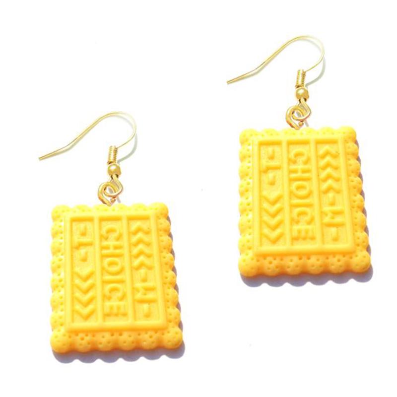 Earring For Women Resin Drop Custom Made Handmade Cute Girls Sweet Gift Cookies Macaron Cake Food Donuts