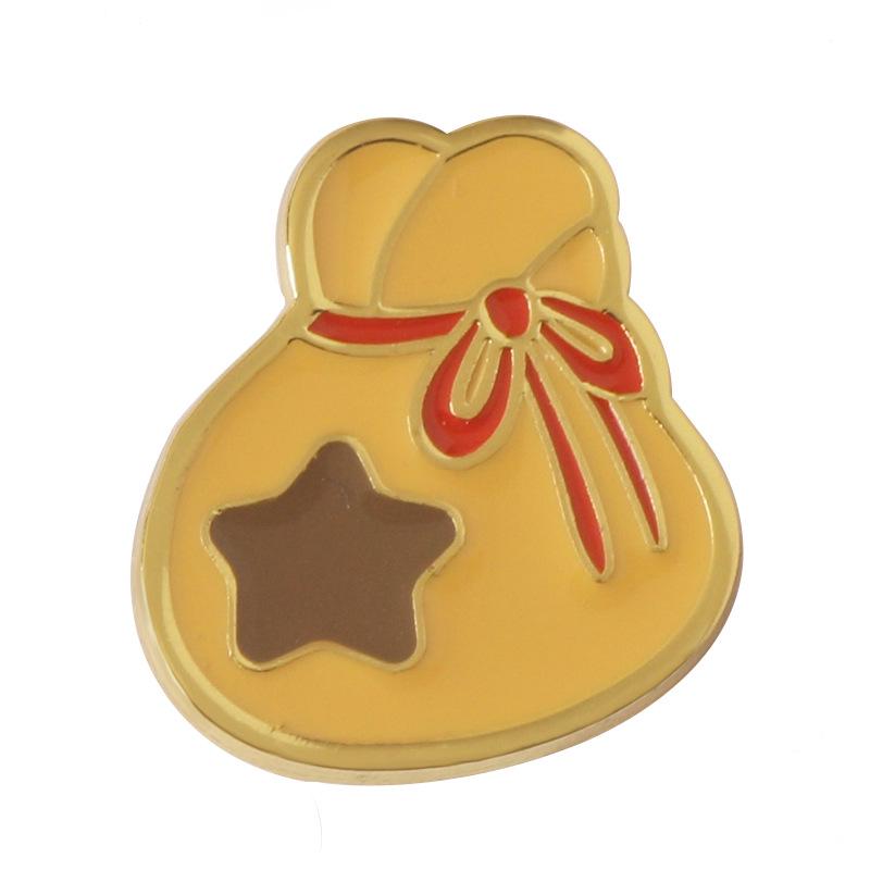 

Animal Crossing Money Bag Brooch - Cartoon Leaves Badge Ornament, Cute Fresh Accessories