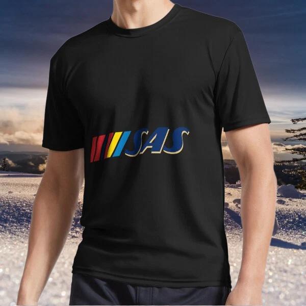 

New item SAS Retro Logo Active Logo TEE T-Shirt Funny American Size S to 5XL M
