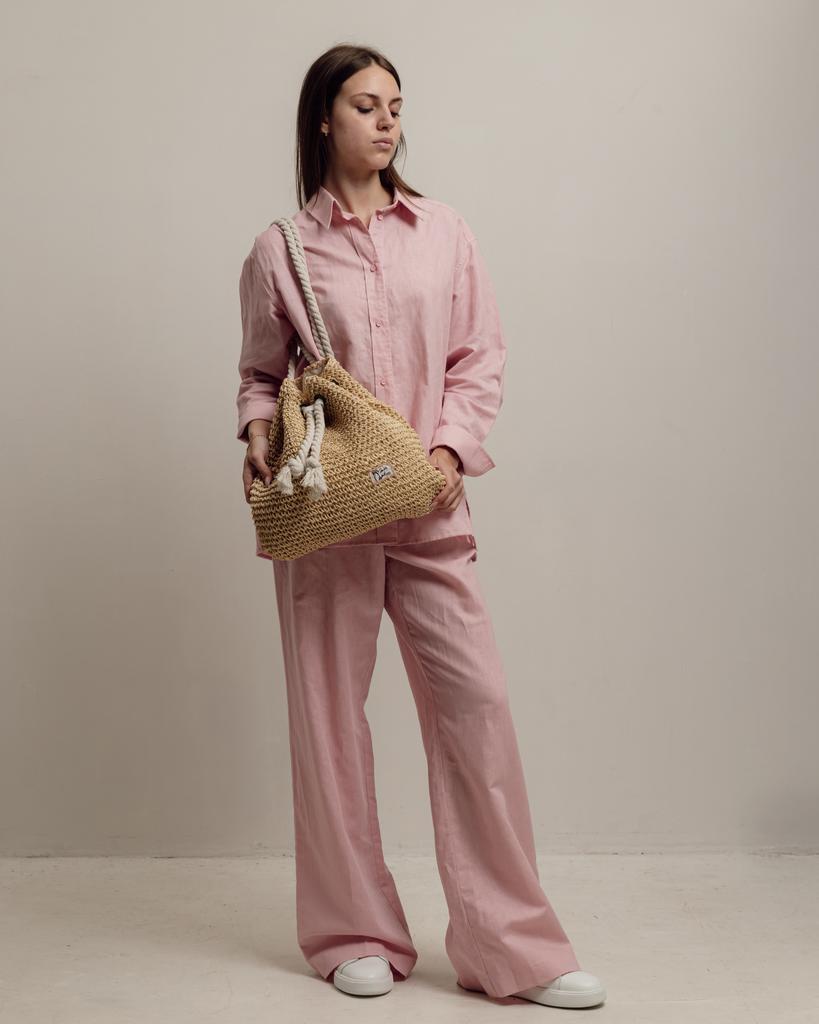 Sumwin 26315 sekk-ryggsekk lys beige strå