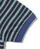 TAILOR STUDIO Soft Campus Striped Short Sleeve T-Shirt (Navy/Blue)