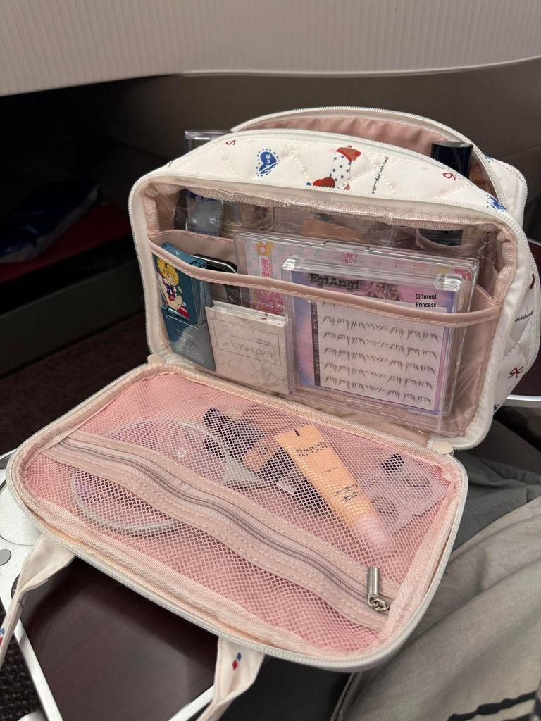 Korean Style Large Capacity Denim Makeup and Toiletry Travel Bag