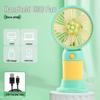 Portable Mini Cartoon Flower USB Desk Fan - Student Gift