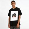 Korean Idol Style Q Version Portrait Print Casual T-Shirt Unisex Loose Comfortable Daily Top Pure cotton T-shirt