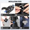 NEEWER GP67 Backpack Camera Clip Mount Square QR Quick Release Belt Strap Clamp Compatible Peak Design PD System DSLR Black
