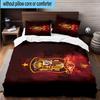 3pcs Spain's Royal Emblem Printed Bedding Set Duvet Cover Closure Includes 1 Duvet Cover & 2 Pillowcases Bedding Sets Home Decor Gifts