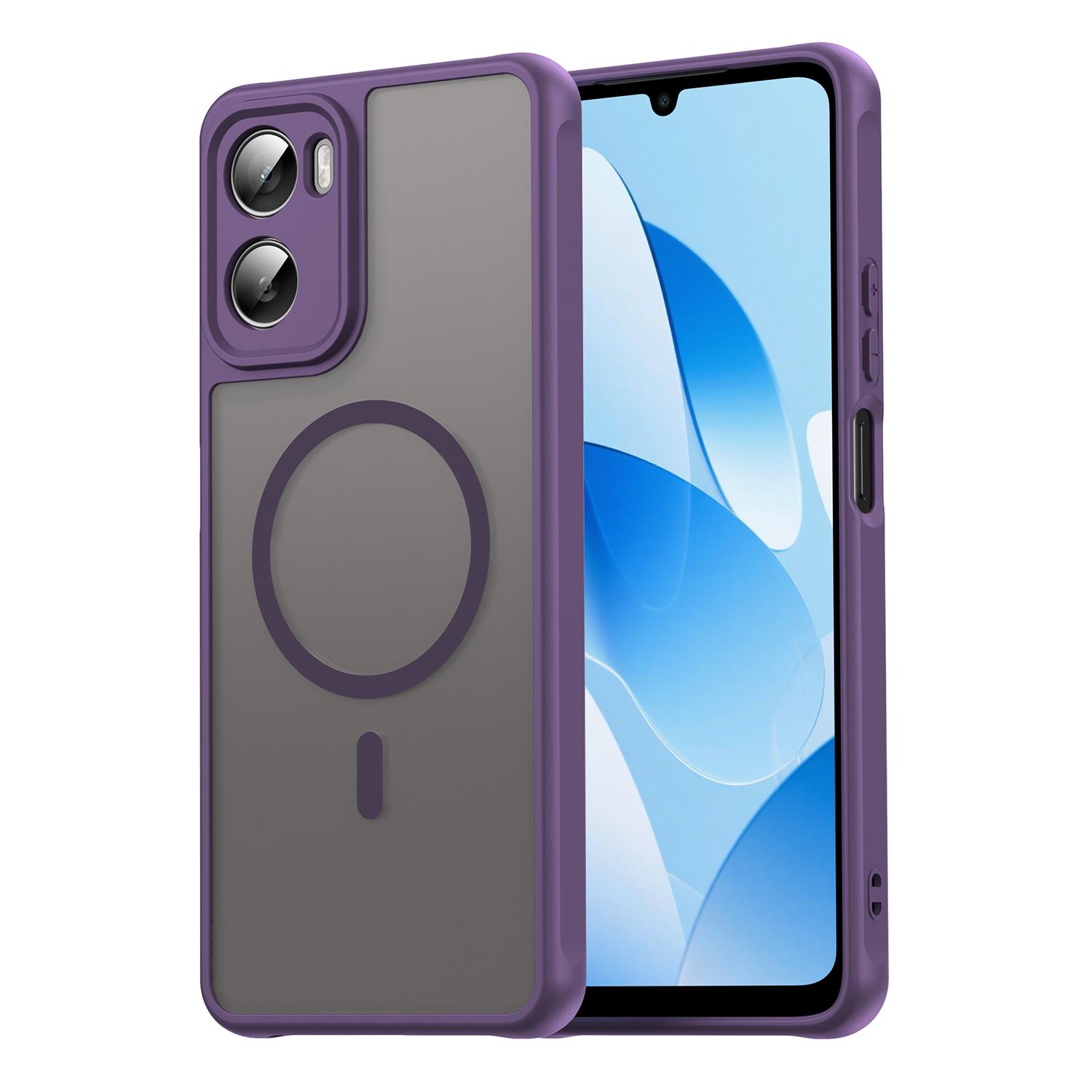 

Чохол для телефону Motorola Moto G06/G06 Power Magsafe, Магнітний протиударний чохол Magsafe, Гібридна накладка-бампер для Motorola Moto G06/G06 Power білий