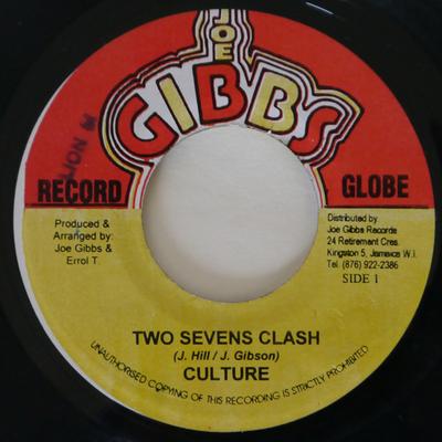 7inch Record CULTURE - Two Sevens Clash NONE Joe Gibbs Recor Jamaica Reggae, Ska & Dub Used