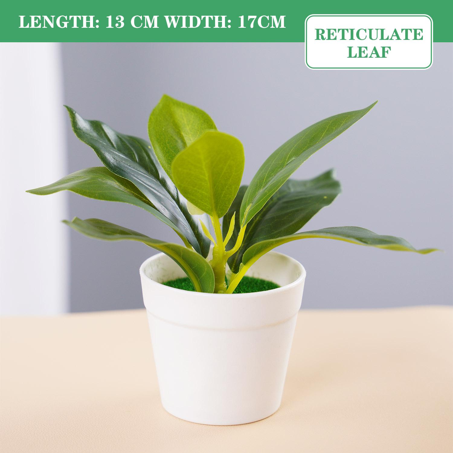 

Artificial Potted Plants Small Simulated Green Plants for Home Decor, Office Desk, Indoor Landscape, Creative Fake Leaf Decor 1PC