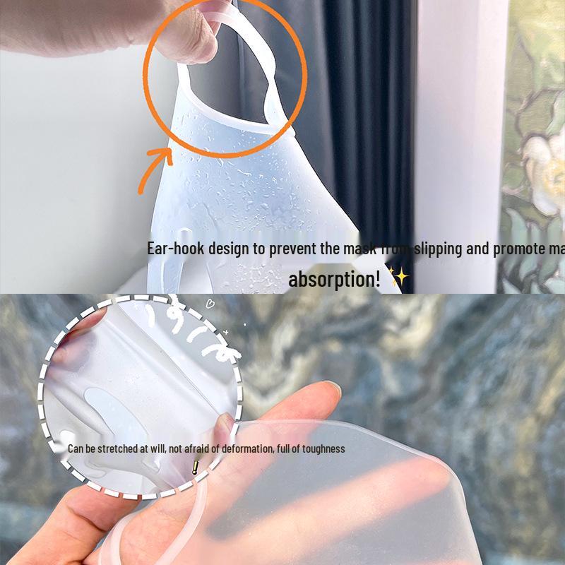 GECOMO 3D Ohrhänge-Silikon-Maskenhalterung - Rutschfest, Tropfsichere Schutzhülle