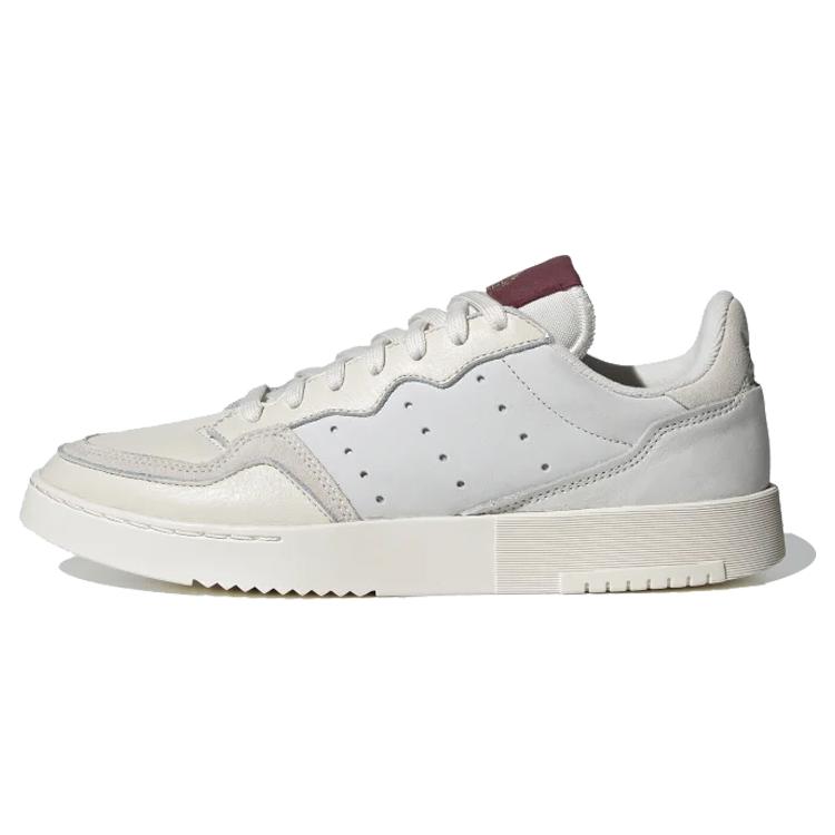 Adidas Supercourt `Chalk White Burgundy` (Unisex)