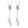 Adjustable Long Pendant Necklace with Extender Chain Minimalist Alloy Jewelry for Women Elegant Layering Piece for Sweaters Dresses