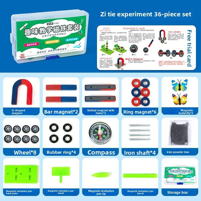 Diy Magnet Science Kit For Kids Physics Learning Fun Educational Toy Material Pack