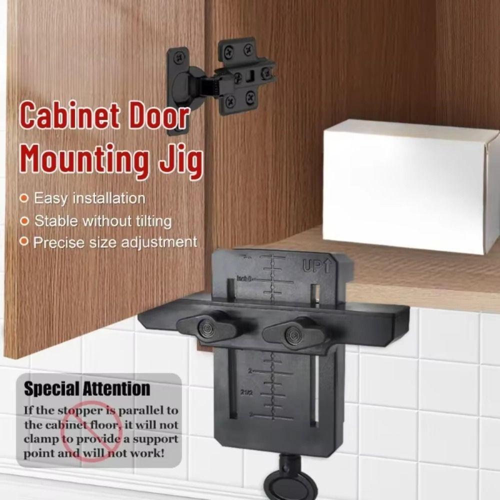 Plastic Cabinet Door Mounting Jig Mini Floor Cabinets Frame Install Clamp  For Hidden Door Install