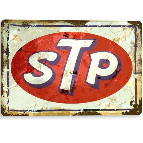 STP Motor Oil Vintage Tin Sign Retro Garage Auto Shop Gas Station Decor aluminum 20x30cm（7.8x11.8inch）