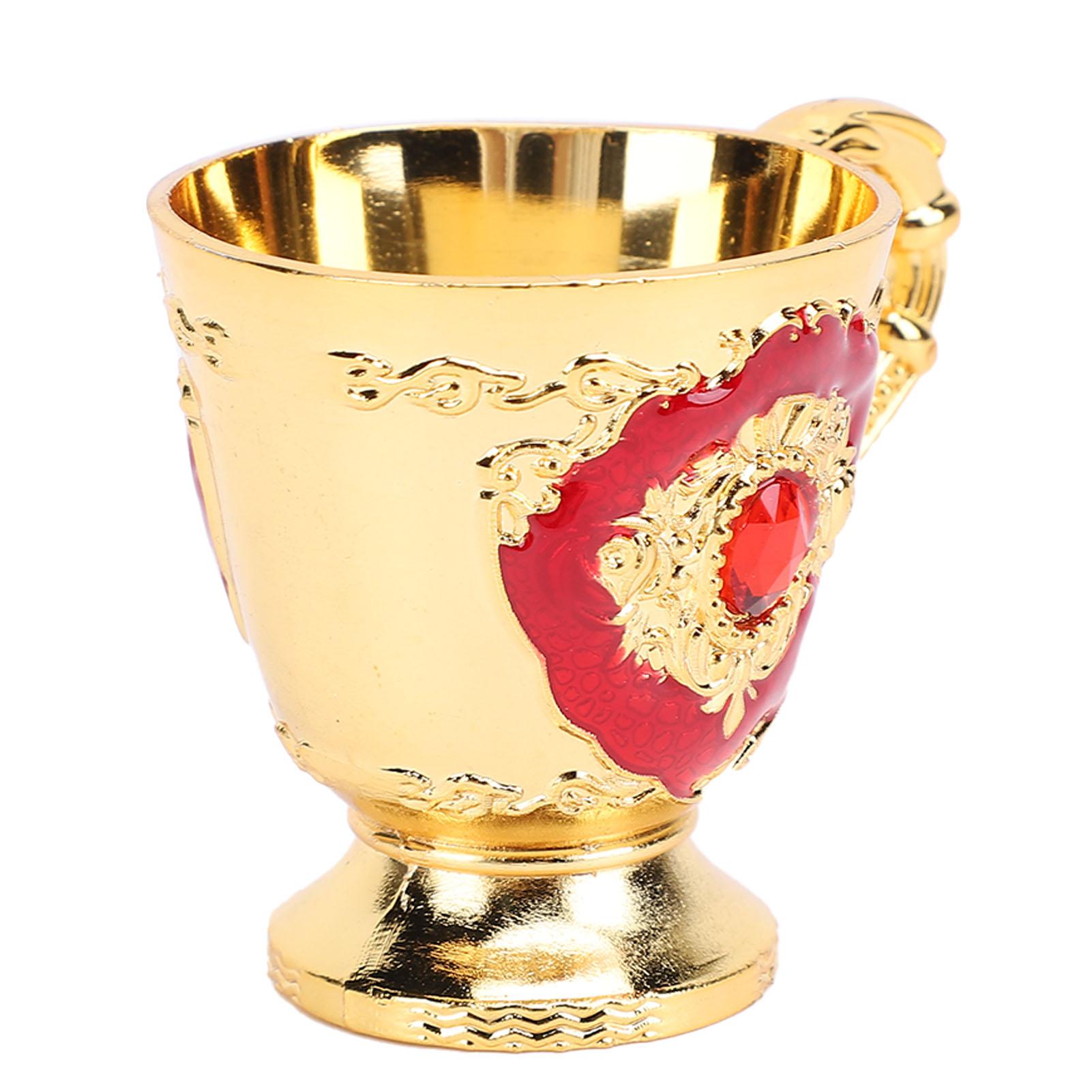 

Винтажный бокал для вина в европейском стиле с ретро-ручкой красного цвета с британской чашкой для чая для дома и офиса