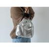 Benennen Sie 3-Wege Glänzende Kordelzug-Tragetasche Schultertasche RSG23136 um