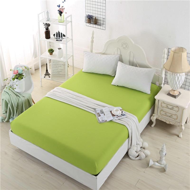 

Размер По размеру 3 Листа Постельное Белье Покрывало Набор Простынь Наволочка Комфорт Однотонный Green,Double（150*200cm）