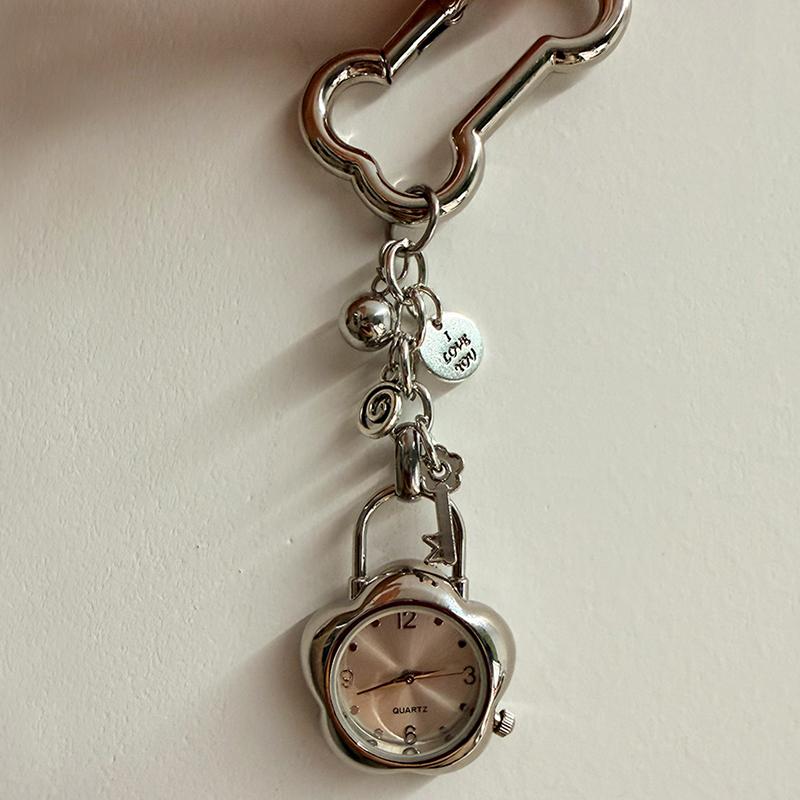 Chaîne de Montre à Gousset Creuse Design Steampunk Horloge Pendentif Collier Vintage Bijoux Montre Hommes Femmes Sac Cadeau Breloque gray