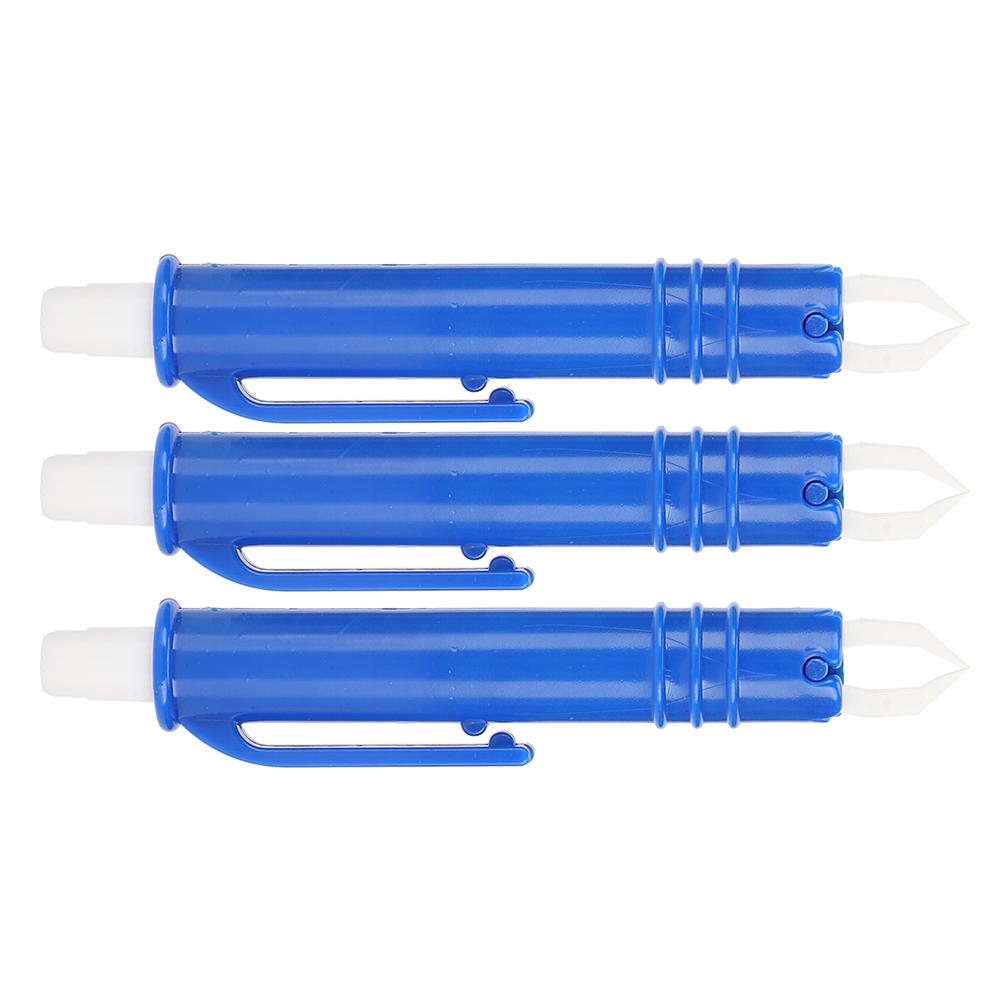 3Pcs Pet Lice Remover Flea Clip Tick Tweezers Mites Picker Tool for Dogs Cats GeneralBlue