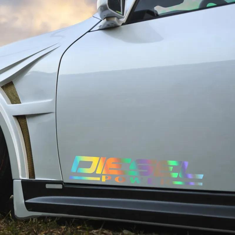 30x5.5cm DIESEL POWER Lasergraverade Bilklistermärken Auto Vinylfilm Dekaler För Bilstötfångare Fönster Motorcykel Bärbar Dator Väggar Biltillbehör