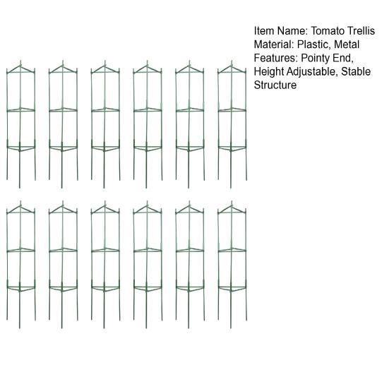 12 Pack Tomato Cage, Garden Plant Support, Up to 48inch Garden Stakes Tomato Trellis for Potted Plants, Tomato Cages Plant Stakes for Climbing