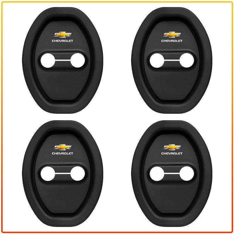4Pcs Silicone Car Door Lock Protector Cover Auto Accessory Styling For Chevrolet Colorado Cruze Captiva Malibu Aveo Camaro Sonic Tahoe Impala Equinox