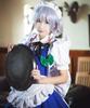 [Milky Time] Sakuya Izayoi Cosplay Wig (Large) from Touhou Koumakyou (Touhou Sakumakyo) - Anime Costume with Watch, Halloween Item